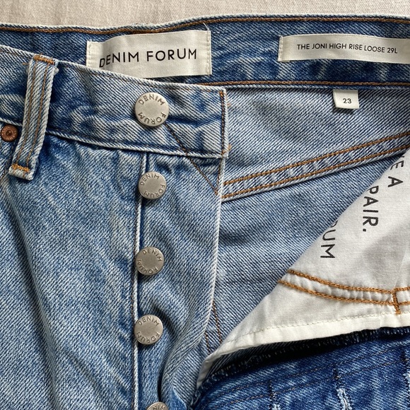 DENIM FORUM The Joni High Rise Loose - Picture 4 of 10